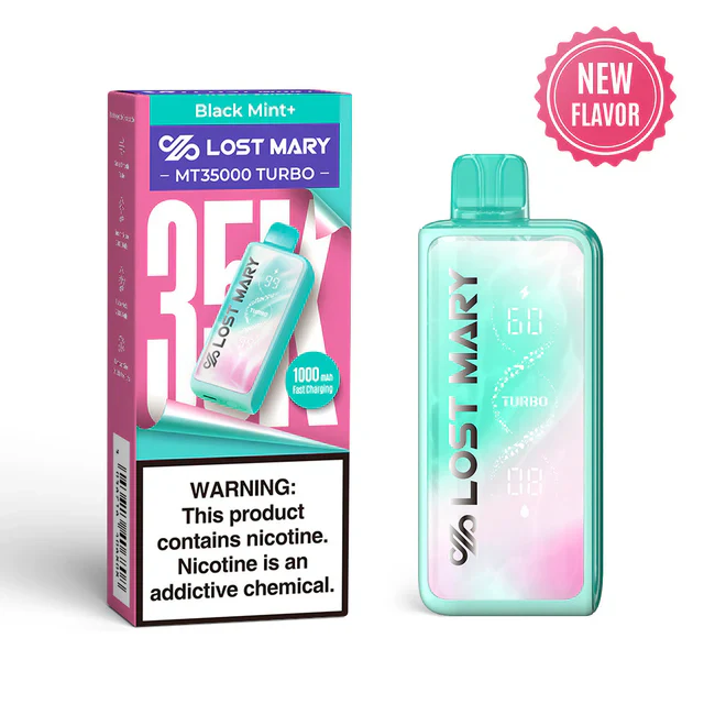 Black Mint+ LOST MARY MT35000 TURBO Disposable