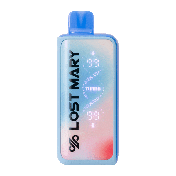 Blue Razz Ice 0% Nic LOST MARY MT35000 TURBO Disposable Zero Nic