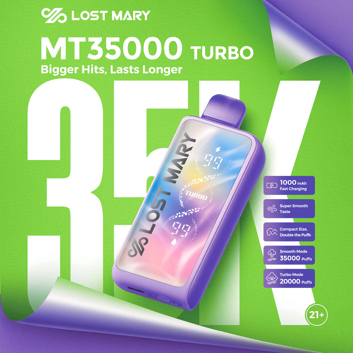LOST MARY MT35000 TURBO DISPOSABLE