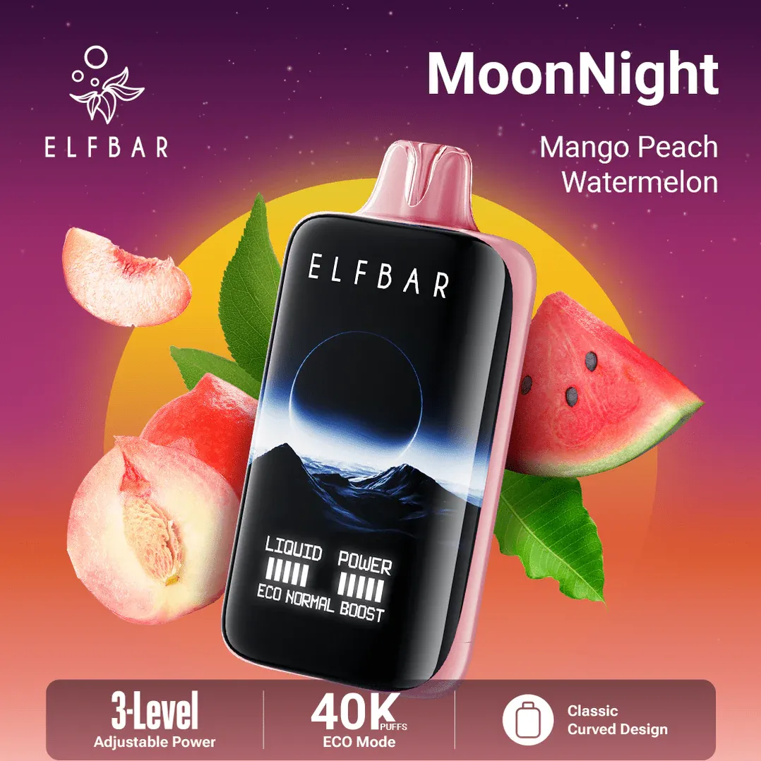 Mango Peach Watermelon ELFBAR MOONNIGHT 40000 DISPOSABLE